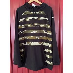 Nike Hoodie Dri-FIT‎ Pullover Striped Camo Sweatshirt Athleasure Athletic XL